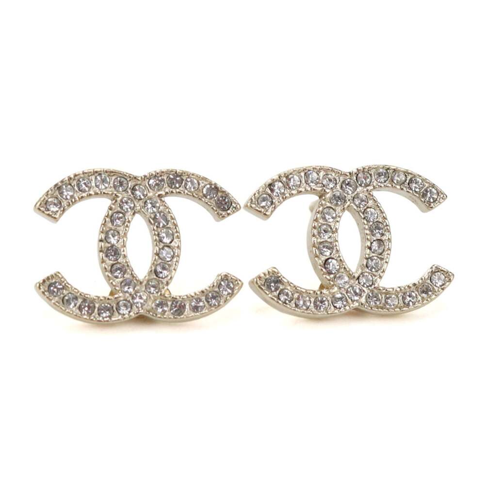 Chanel Cc Logo Earrings Gold-Tone Metal #313775C99B